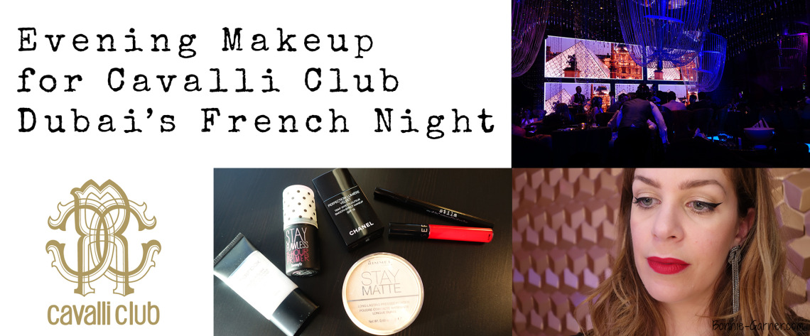 Evening Makeup for Cavalli Club Dubais French Night
