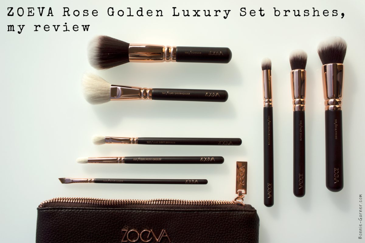 ZOEVA Rose Golden Luxury Set brushes, my review