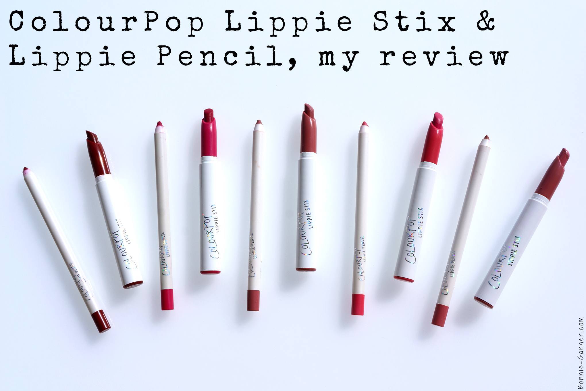 ColourPop Lippie Stix & Lippie Pencil, my review