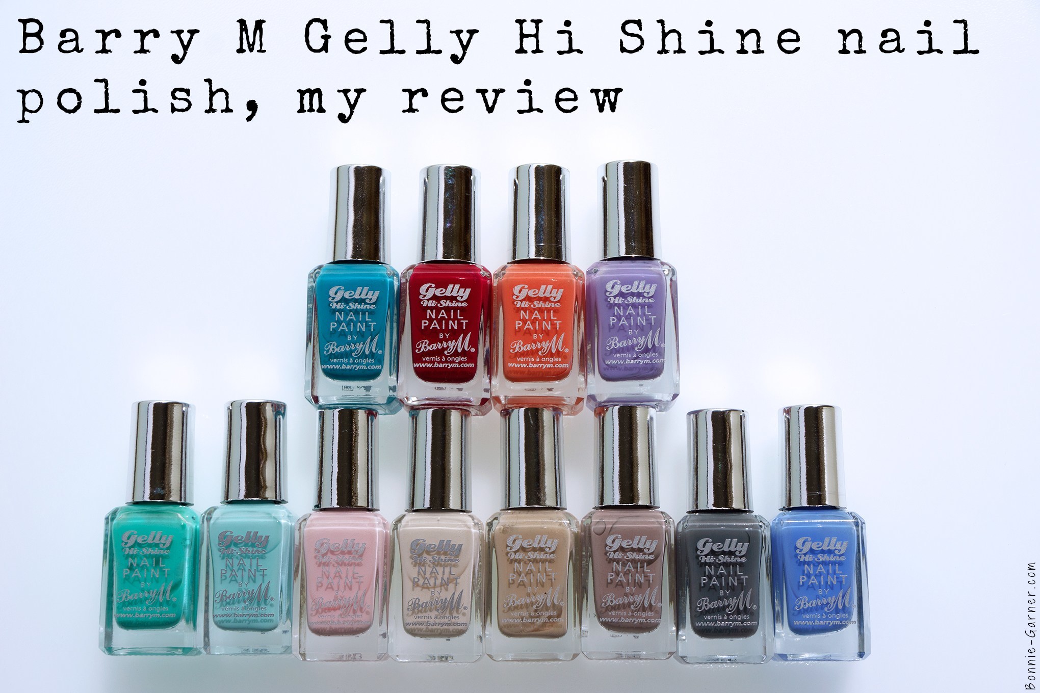 Barry M Gelly Hi Shine nail polish, my review