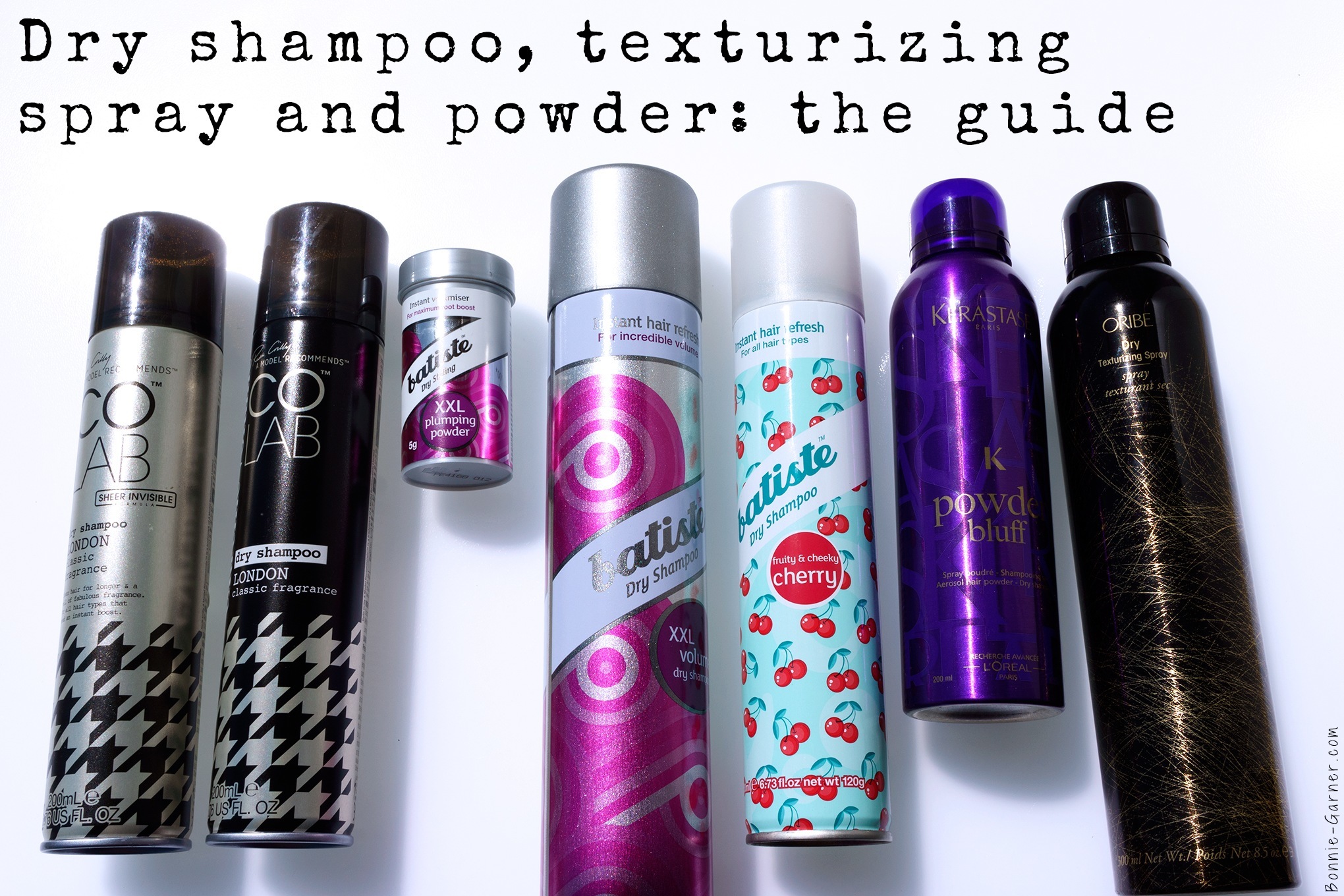 Dry shampoo, texturizing spray and powder: the guide