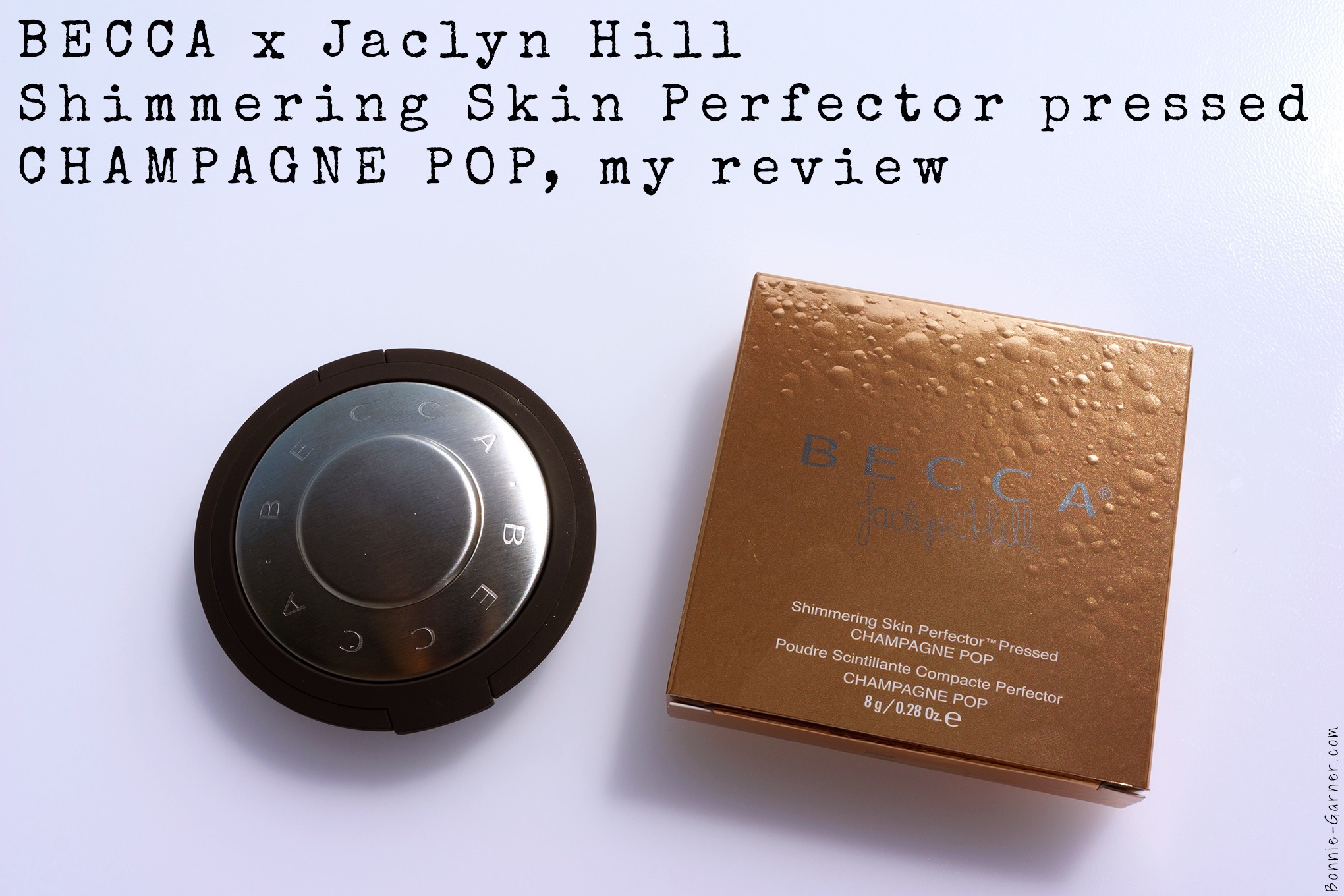 Becca x Jaclyn Hill Shimmering Skin Perfector Pressed Champagne Pop my review