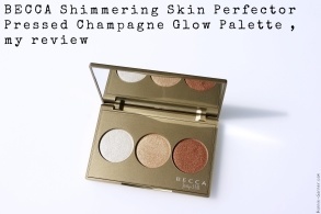 BECCA Shimmering Skin Perfector Pressed Champagne Glow palette, my review