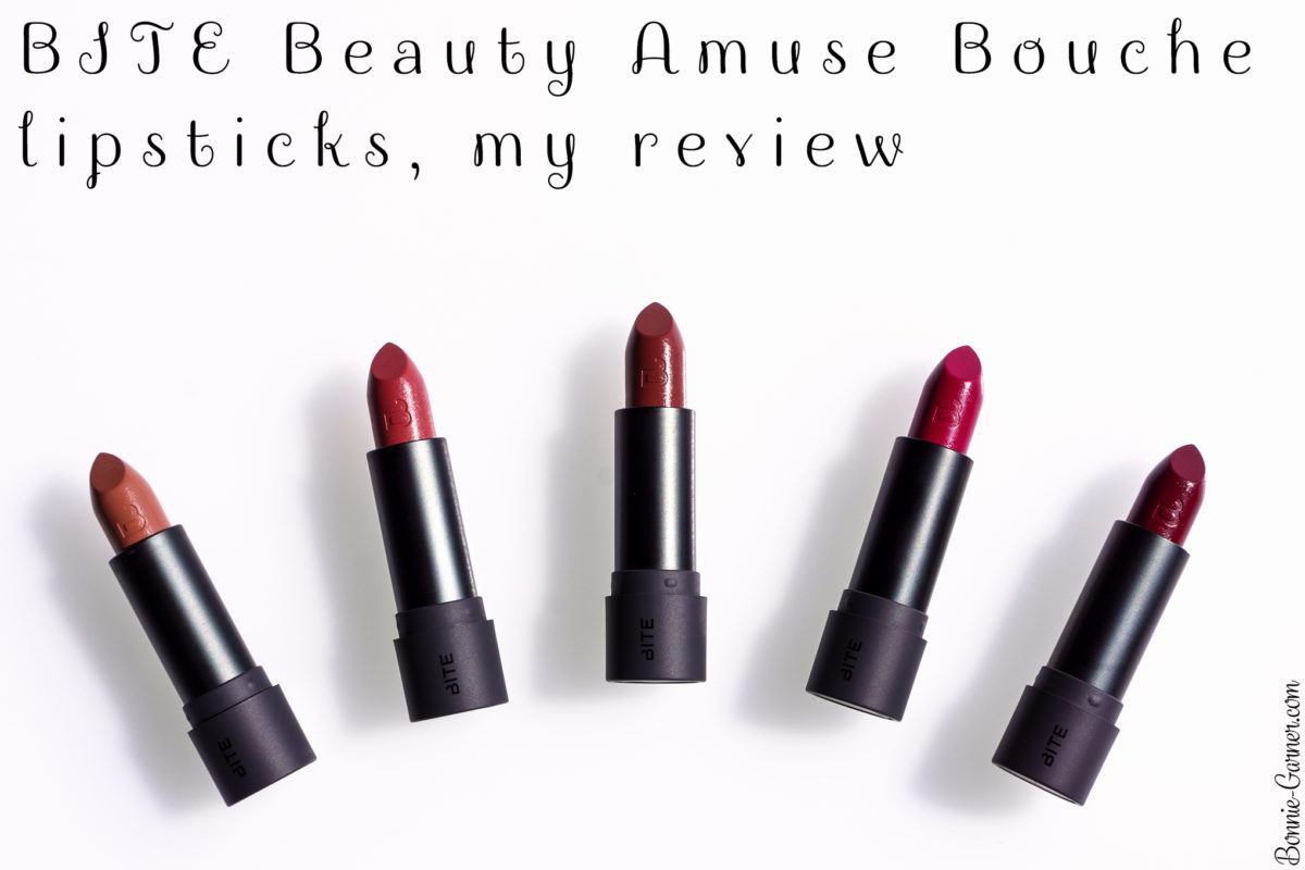 BITE Beauty Amuse Bouche lipsticks, my review