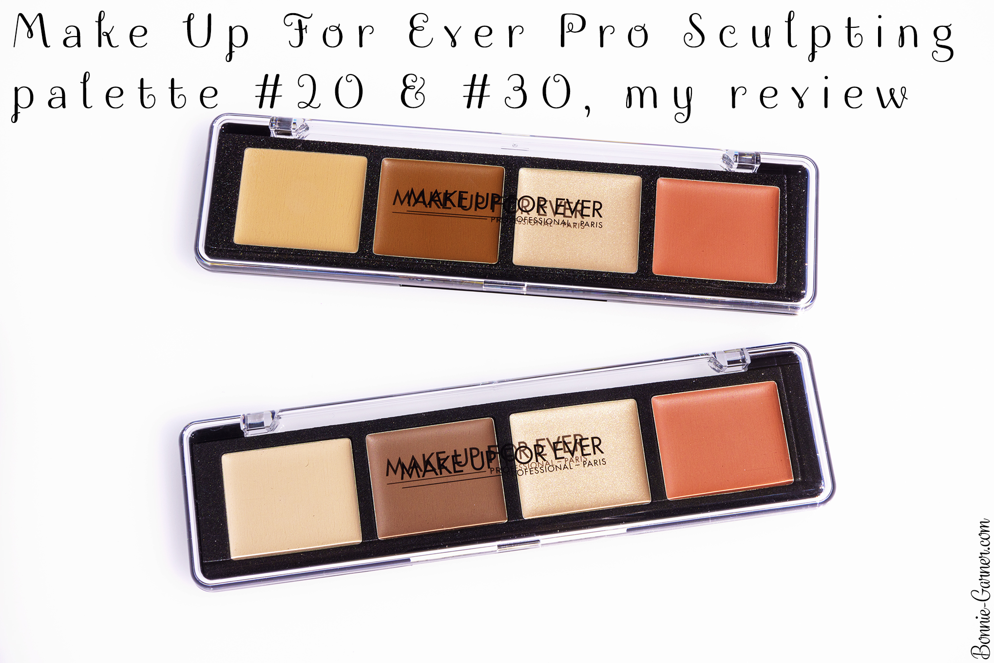 Make Up For Ever Pro Sculpting Palette #20 & #30, my review