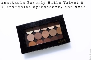 Anastasia Beverly Hills Velvet & Ultra-Matte eyeshadows, mon avis