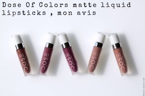 Dose Of Colors matte liquid lipsticks, mon avis